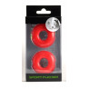 Sport Fucker Lot de 2 Cockrings souples Stacker 20 mm Rouges